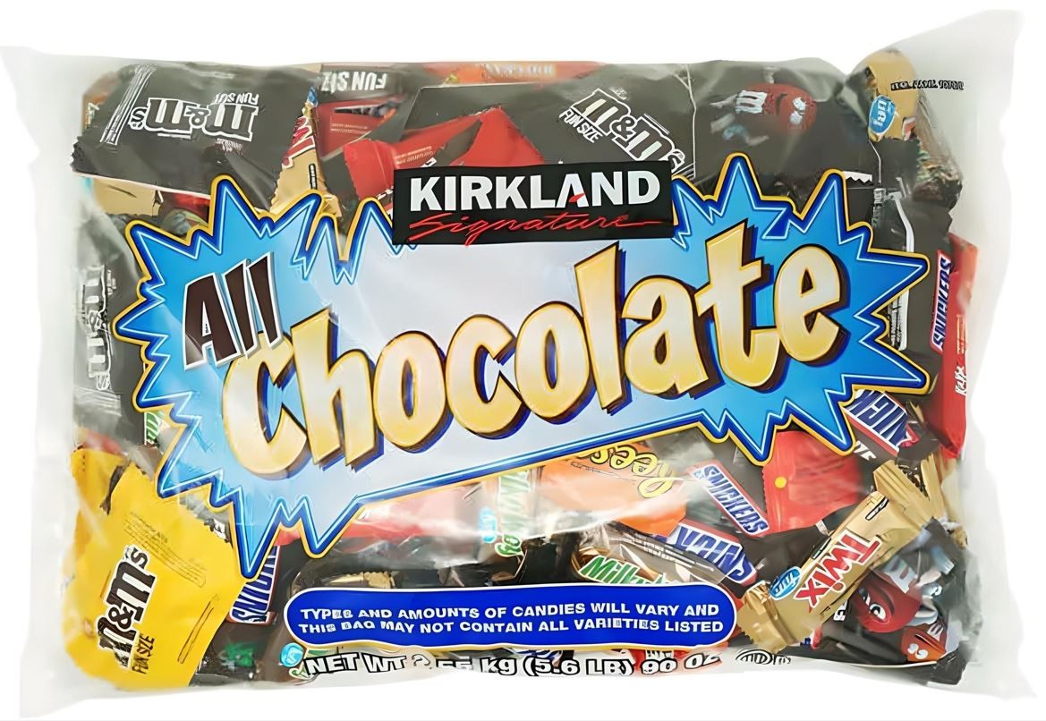 Chocolates Surtidos Bolsa 150 un Kirkland 2.55 kg