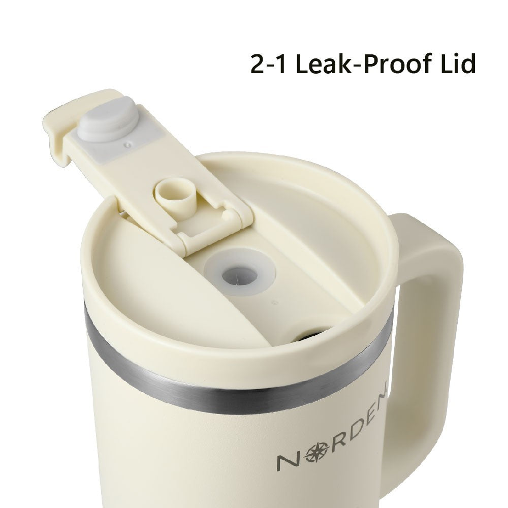 Botella Térmica Tumbler Leak-Proof Cream 1200 ml Norden 1 un