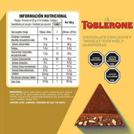 Chocolate Leche Toblerone 360 g