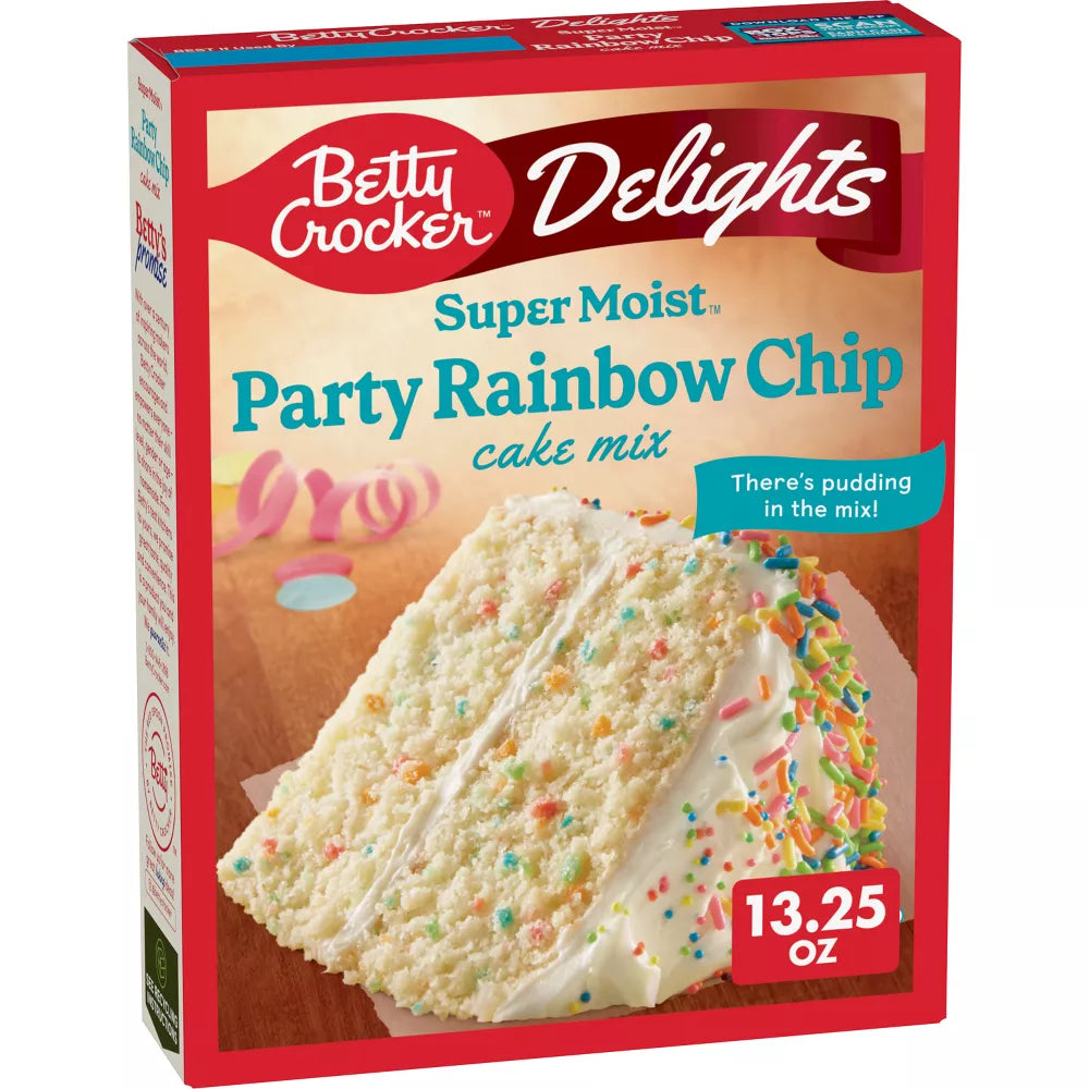 Mezcla Torta Super Moist Rainbow Betty Crocker 375 g