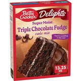 Mezcla Torta Super Moist Fudge Triple Chocolate Betty Crocker 375 g