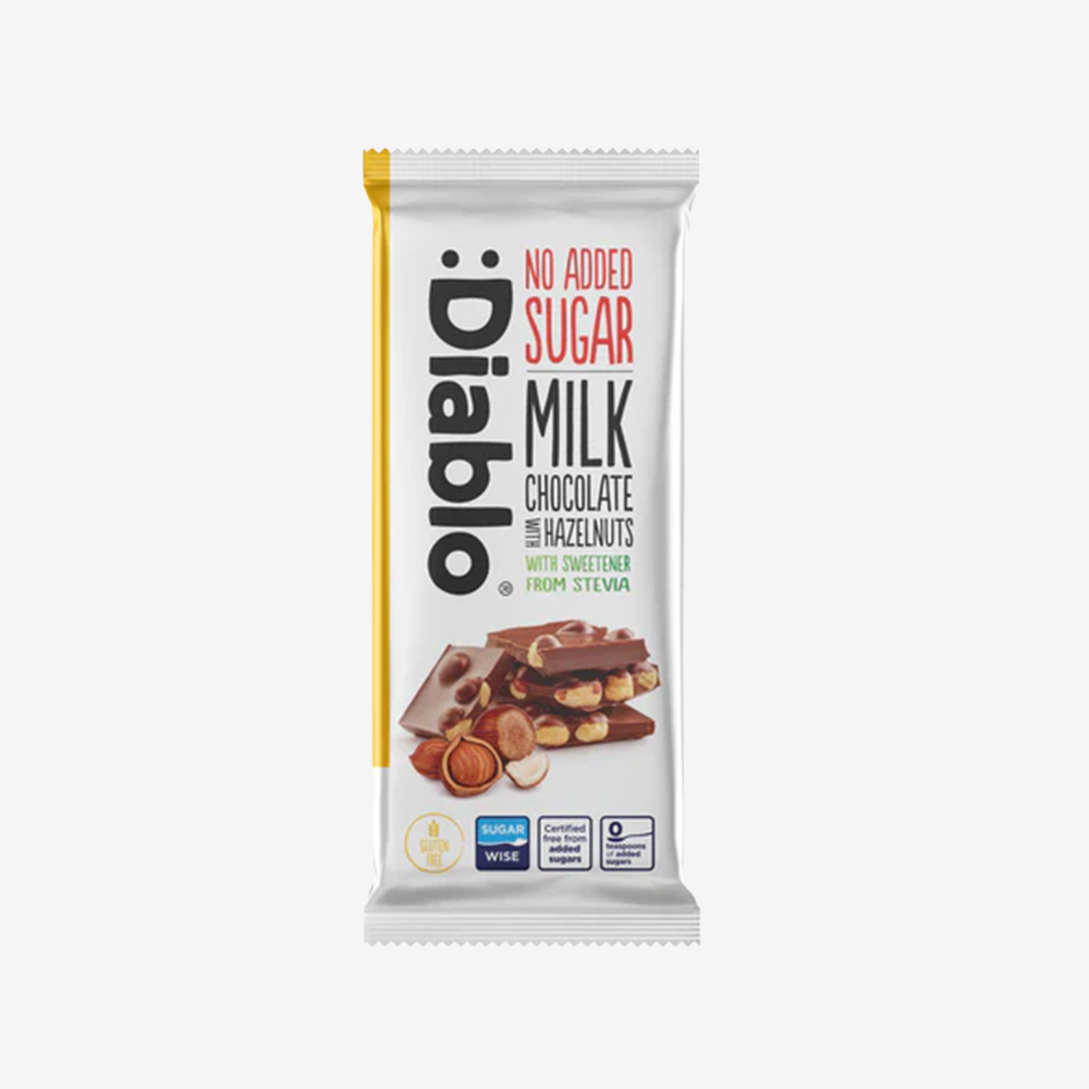 Chocolate con Avellanas sin Azúcar :Diablo 75 g