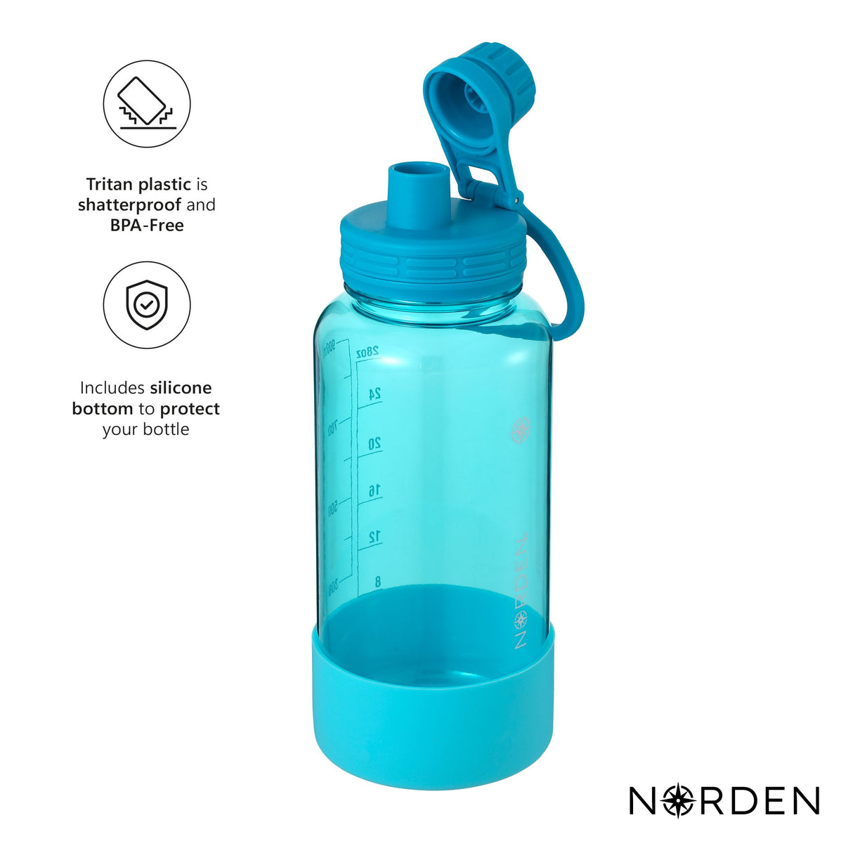 Botella Tritan Light Blue 950 ml Norden