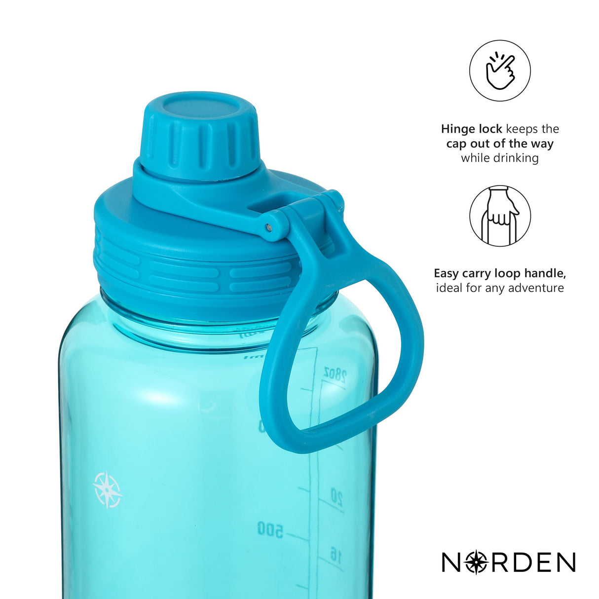 Botella Tritan Light Blue 950 ml Norden