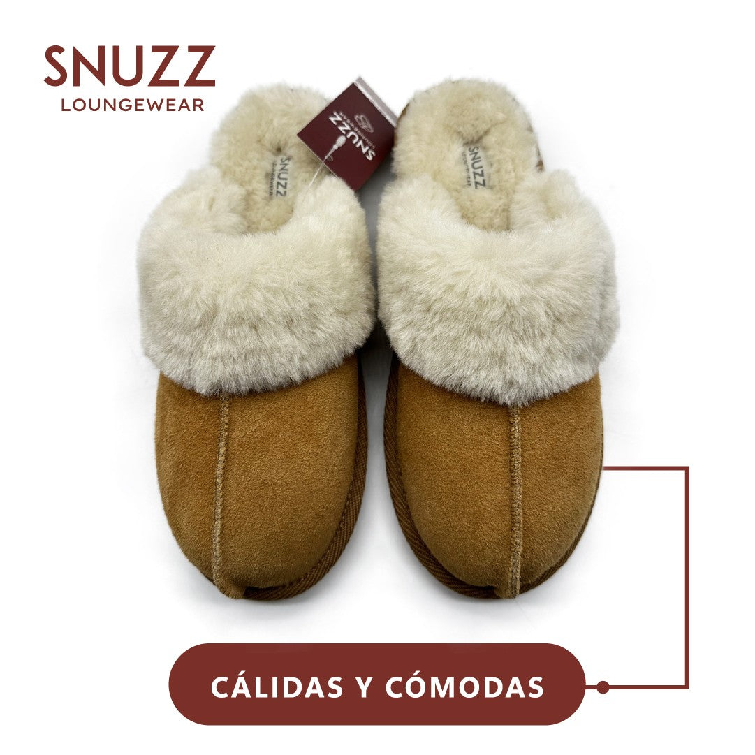 Pantuflas Mujer Bergen Brown Snuzz 1 un