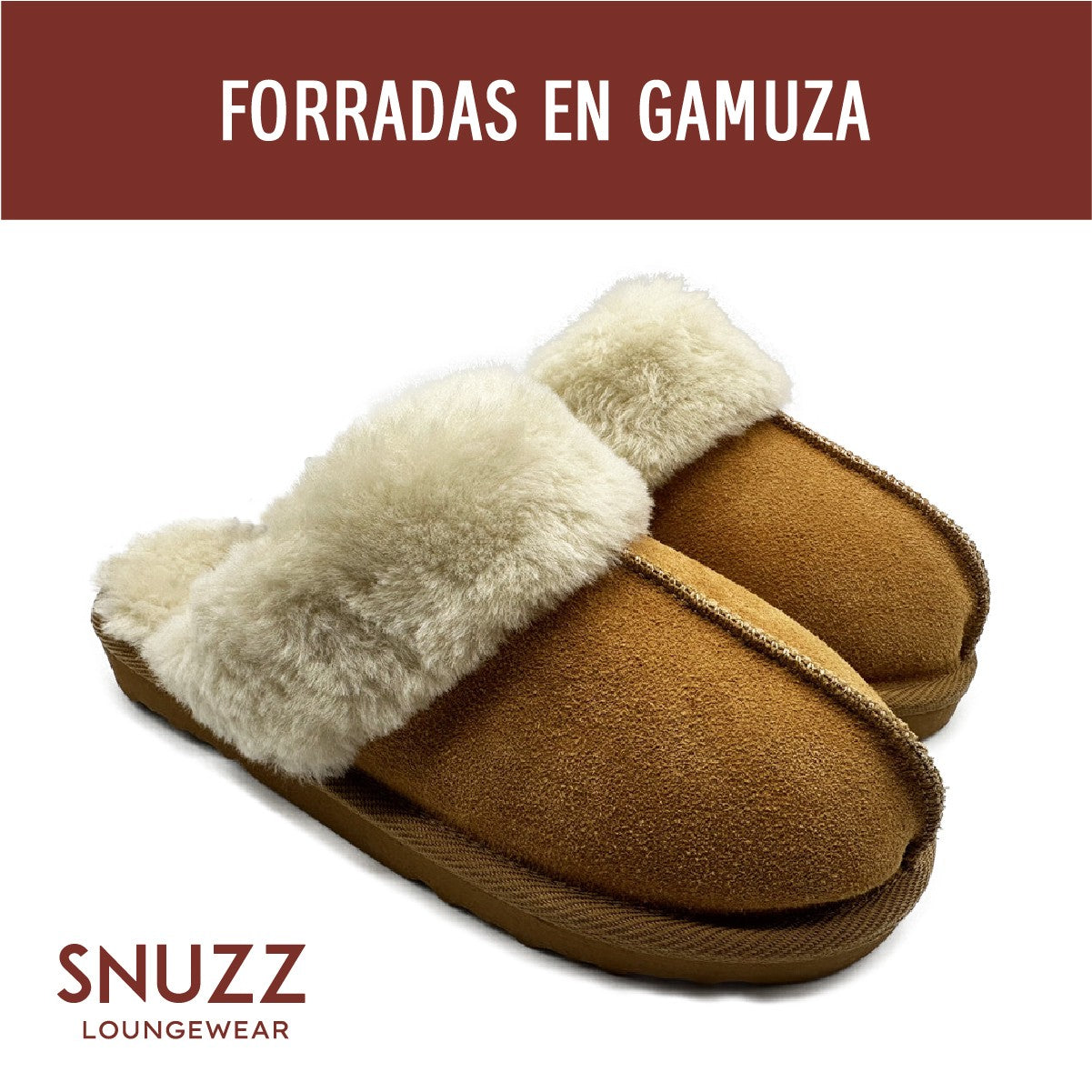 Pantuflas Mujer Bergen Brown Snuzz 1 un