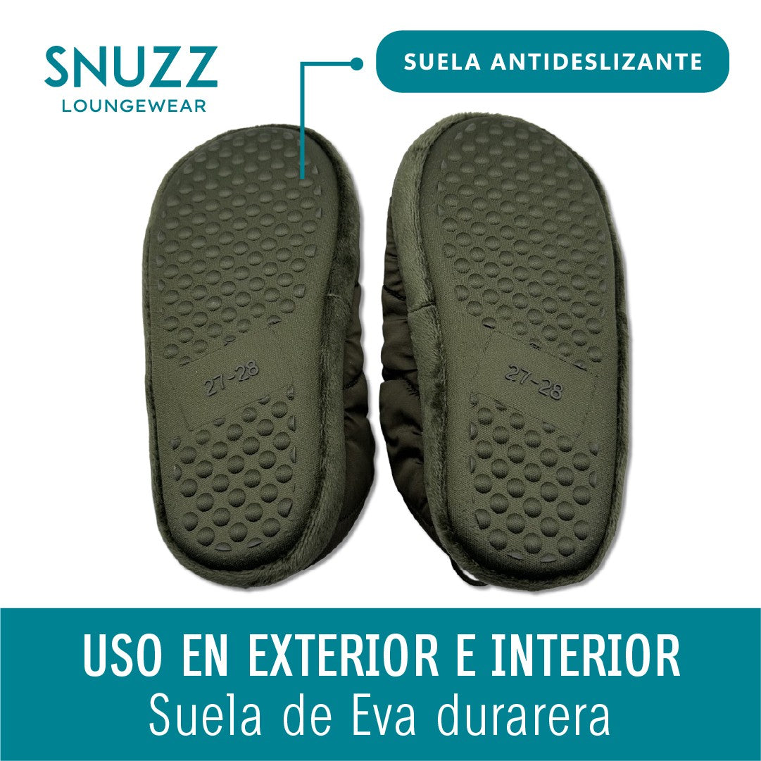 Pantuflas Niños Malmo Green Snuzz 1 un