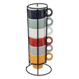 Set 6 Tazas Espresso Colorama con Rack 50 ml SG 6 un