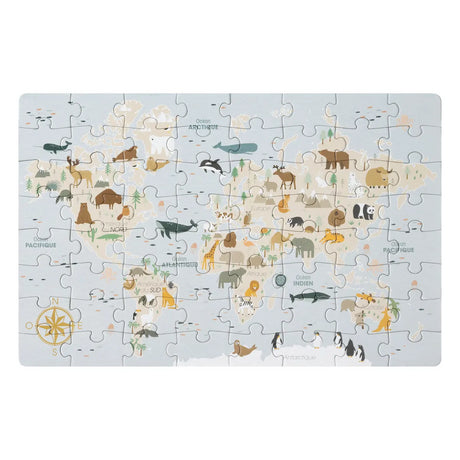 Puzzle 64 Mapa Animales Atmosphera Kids