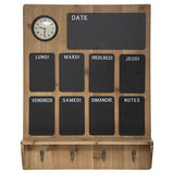 Tablero Semana con Reloj Levy 75 x 56 cm Atmosphera