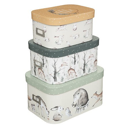 Set 3 Cajas Cartón Animales Atmosphera Kids 3 un