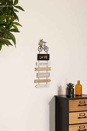 Decoración de Pared Bicicleta La VIE 60 x 28 cm Atmosphera