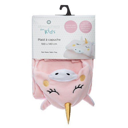 Manta Hoodie Unicorn 100 x 140 Atmosphera Kids 1 un