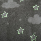 Manta Gris & Estrellas Fosforescentes 125 x 150 cm Atmosphera Kids