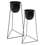 Set 2 Maceteros Soporte Metal 48 y 60 Atmosphera 2 un