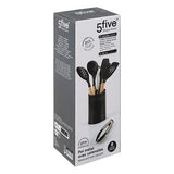 Set 7 Utensilios Cocina con Contenedor Black 5five 1 un