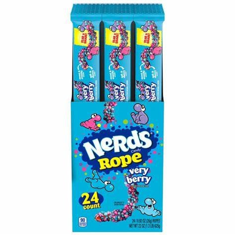 Masticables Very Berry Rope Nerds 24 un x 26 g