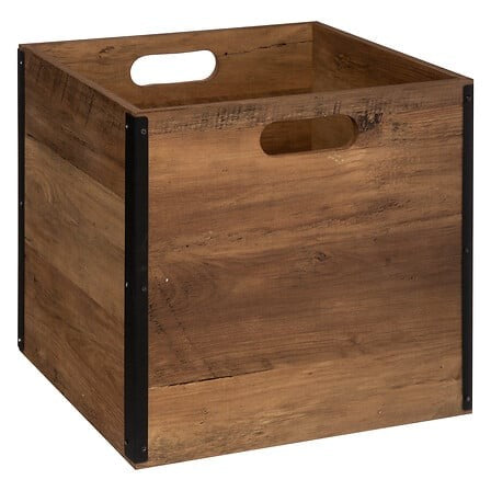 Caja Almacenamiento Apilable Madera 31 x 31 cm 5five