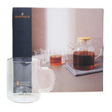 Set 5 Tetera con Tazas Single Wall Glass Aramoro 5 un