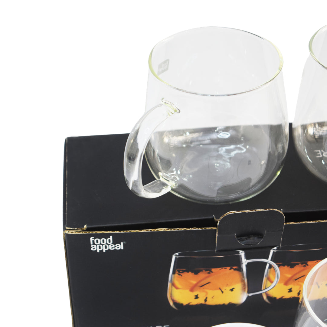 Set 4 Vasos Single Wall Glass 400 ml Food Appeal 4 un