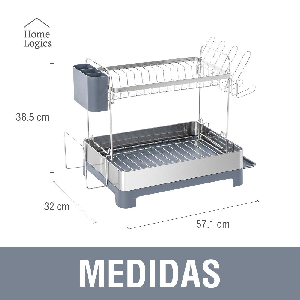 Secador Platos 2 Niveles Home Logics 1 un