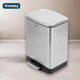 Basurero con Pedal Acero Inoxidable 12L Kinsley 1 un