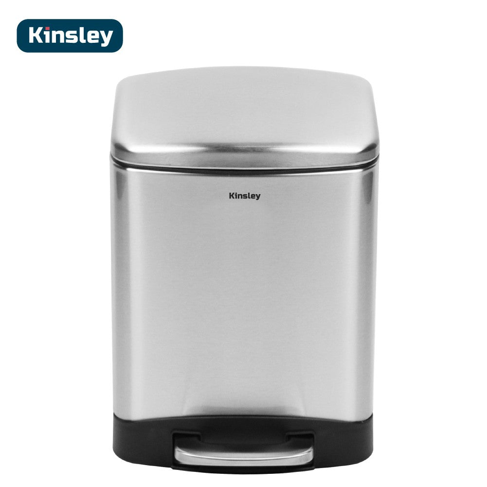 Basurero con Pedal Acero Inoxidable 12L Kinsley 1 un