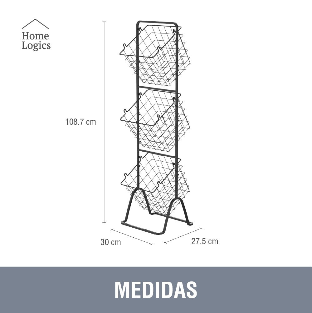 Carro Organizador Canastos Frutero Home Logics 1 un