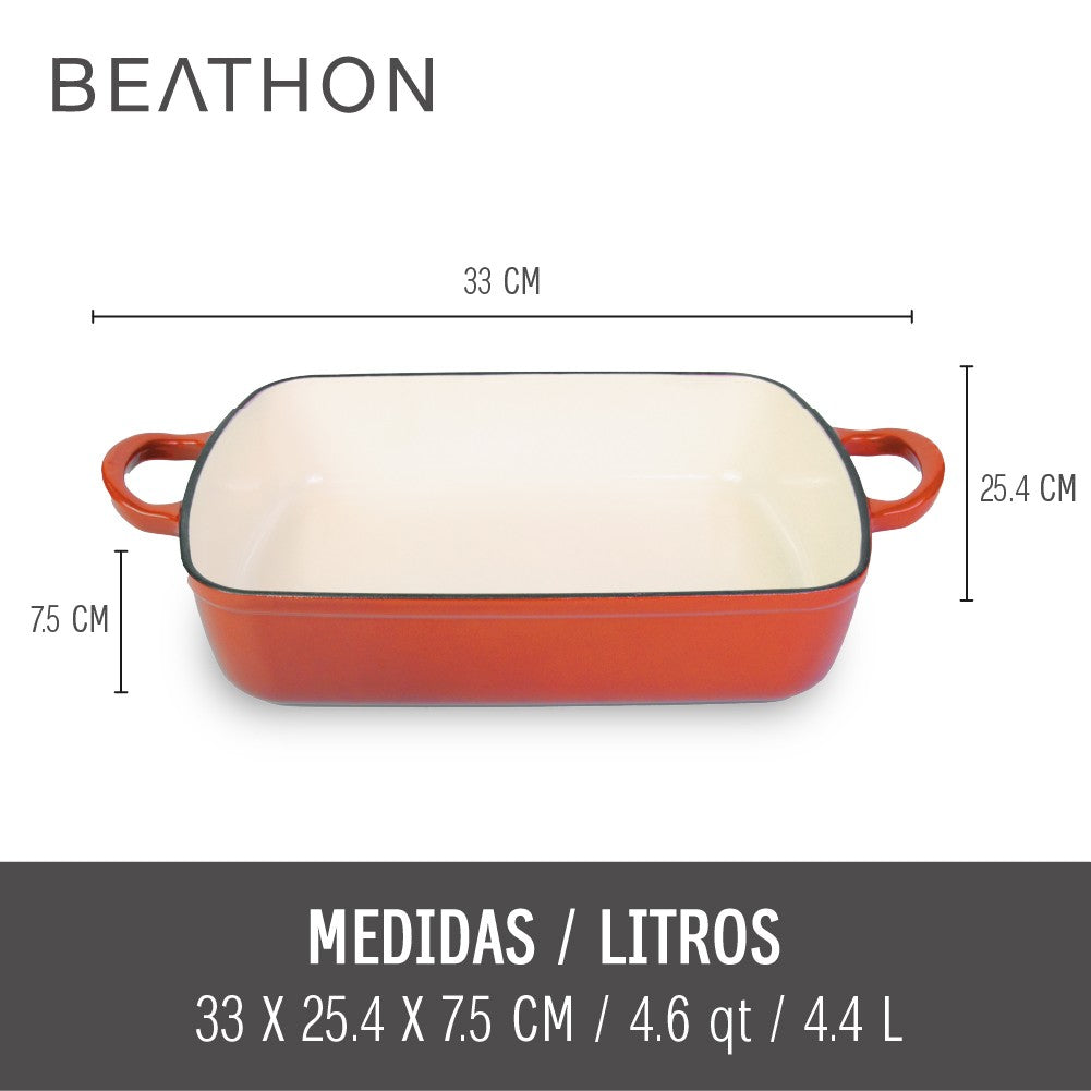 Fuente para Horno Hierro Forjado Red Beathon 1 un