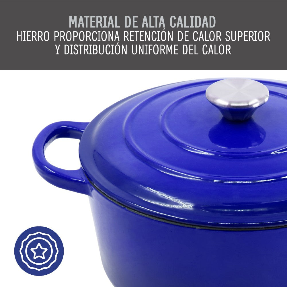 Olla Hierro Forjado Dutch Oven Blue Beathon 1 un