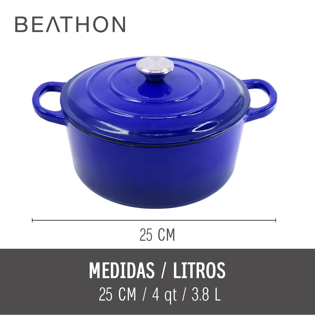 Olla Hierro Forjado Dutch Oven Blue Beathon 1 un