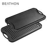 Plancha Reversible Curada Hierro Forjado Beathon 1 un