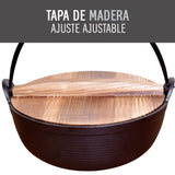 Olla Curada Hierro Forjado Dutch Oven con Tapa Beathon 1 un