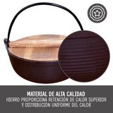 Olla Curada Hierro Forjado Dutch Oven con Tapa Beathon 1 un