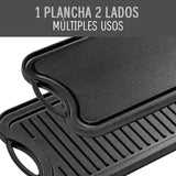 Plancha Reversible Curada Hierro Forjado Beathon 1 un