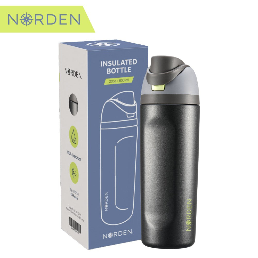 Botella Acero Inoxidable Black 600 ml Norden 1 un