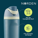 Botella Acero Inoxidable Blue 600 ml Norden 1 un