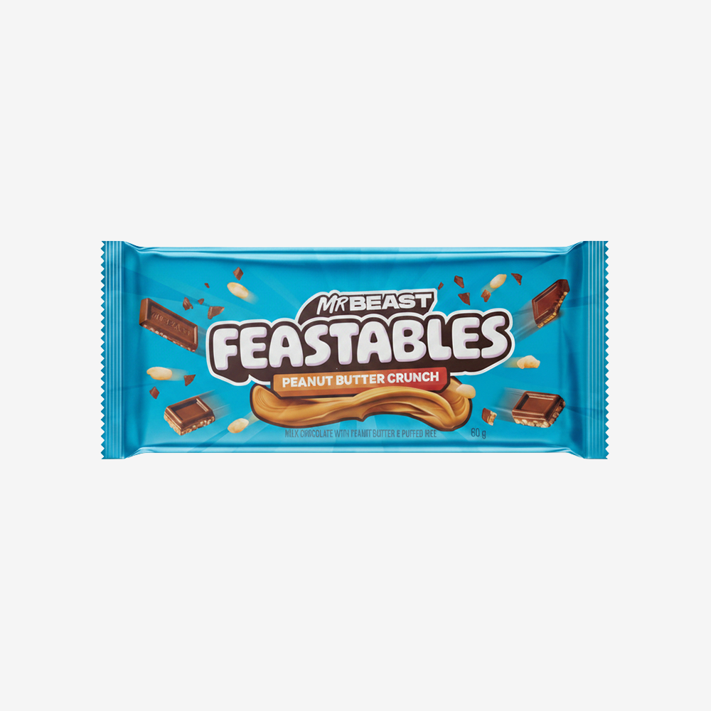 Barrita Mr. Beast Crunch Chocolate PB Feastables 60 g