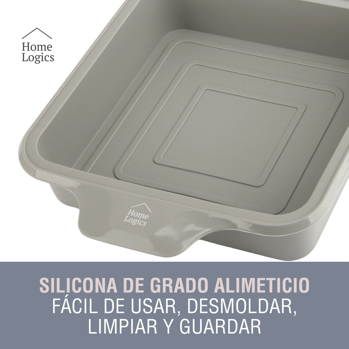 Molde Silicona Cuadrado Home Logics 1 un