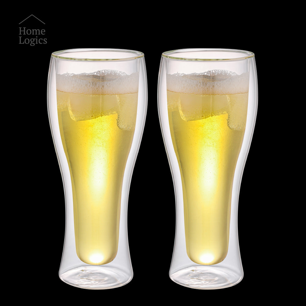 Vaso Cerveza Double Wall Glass 480 ml Aramoro 2 un