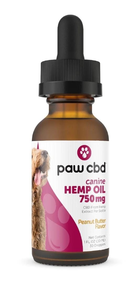 Calmante CBD Perros Aceite Peanut Butter Paw CBD 750 mg