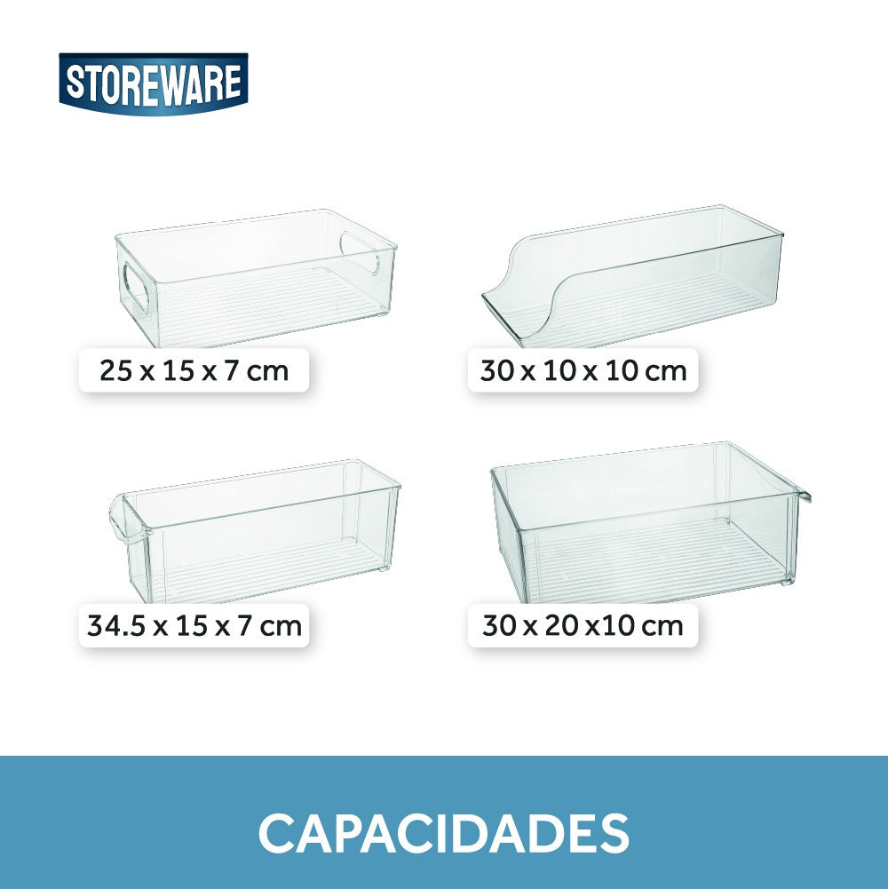 Set 4 Organizadores de Refrigerador Storeware 4 un