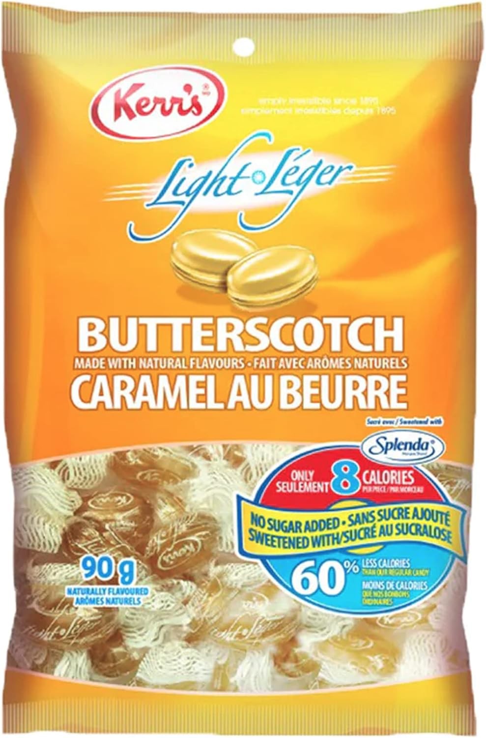 Caramelos sin Azúcar Butterscotch Kerr's 90 g