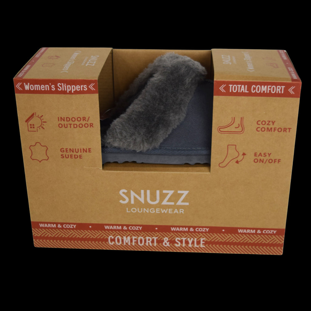 Pantuflas Mujer Bergen Gray Snuzz 1 un