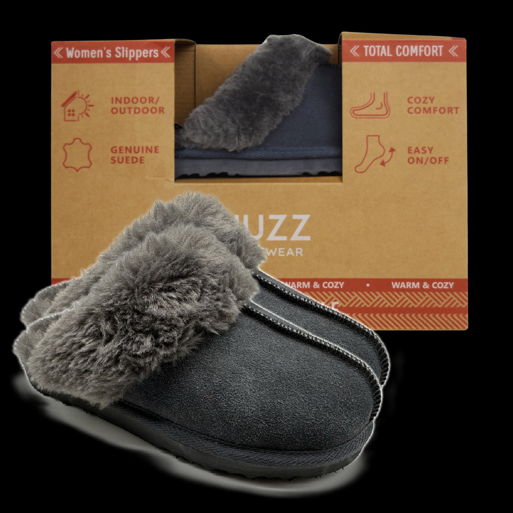 Pantuflas Mujer Bergen Gray Snuzz 1 un