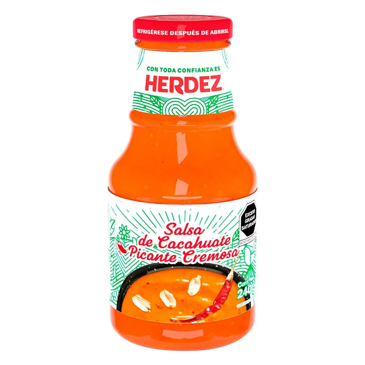 Salsa Cacahuate Picante Cremosa Herdez 240 g