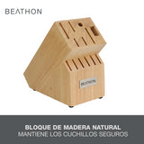 Set Cuchillos 14 Piezas Wooden Block Beathon 1 un