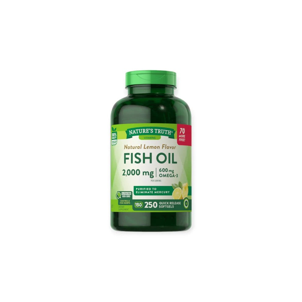 Omega 3 Fish Oil 2000 mg 250 cp Nature's Truth 250 un