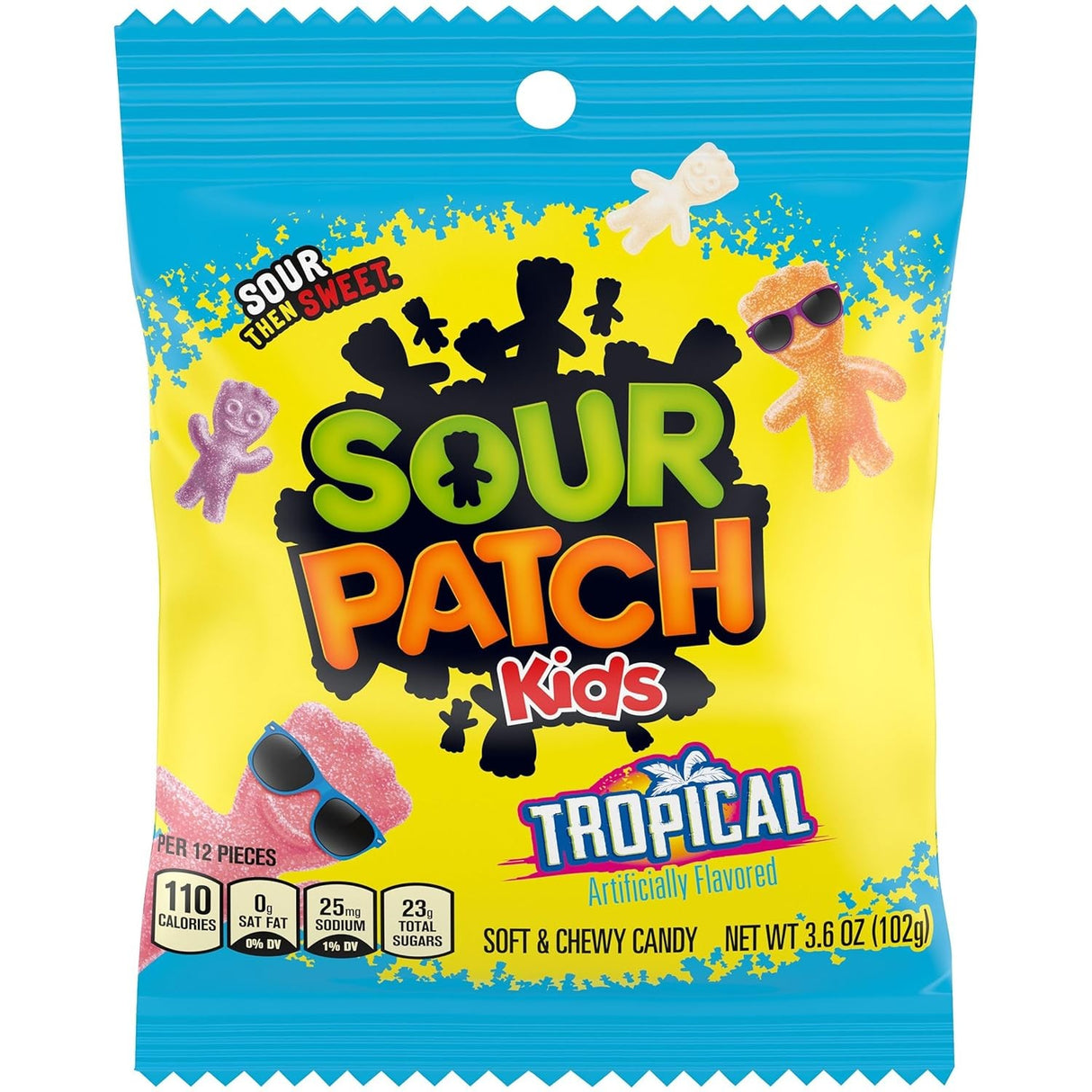 Gomitas Tropical Sour Patch Kids 102 g