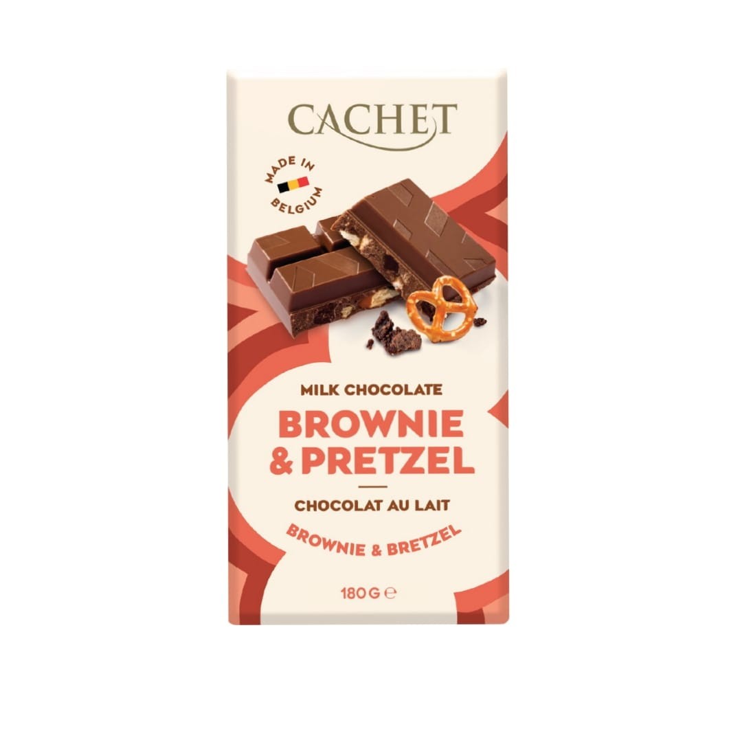 Barra Chocolate Brownie Pretzel 31 Cachet 180 g